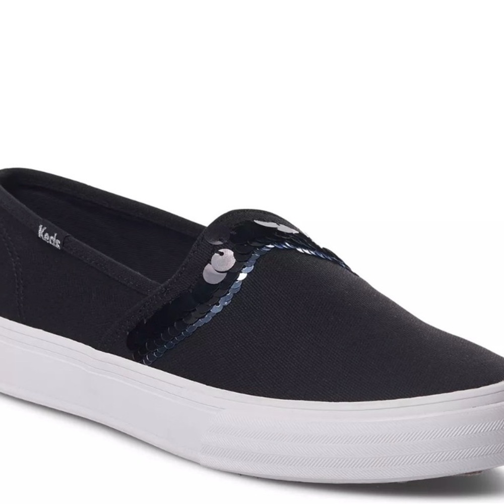 Keds Women's Black Sequin Slip-On Sneakers